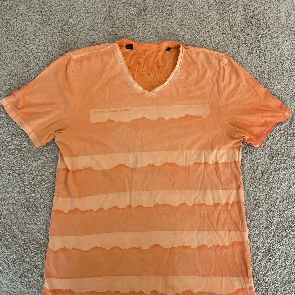 (Buffalo David Bitton) Orange t-shirt.